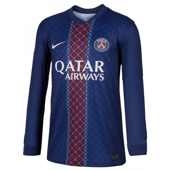Paris Saint-Germain domicile maillot à manches longues uniforme de football PSG premier kit de football pour hommes hauts maillot de sport 2025-2026
